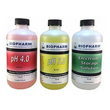 Biopharm Tampón De Calibración Kit De Prueba De 3-pack 8 Oz 