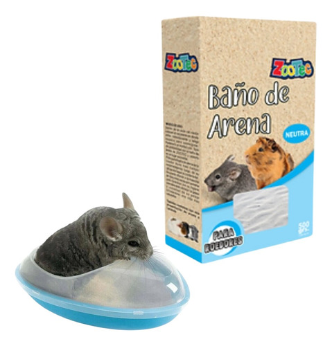 Arena Chinchilla Baño Roedores Jerbos Hamsters Sustrato X1