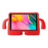 Capa Infantil Para Tablet Galaxy Tab A7 8.7 2021 T220 / T225 Cor Vermelho