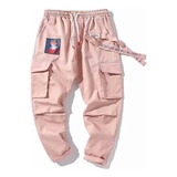 Ropa De Calle Hip Hop Hombres Mujeres Cargo Pantalones