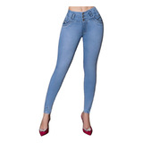 Jeans Mujer Pantalón Colombiano Mezclilla Strech Push Up 111