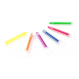 60 Crayones Neon Maquillaje Cara Glow Luz Envio Gratis