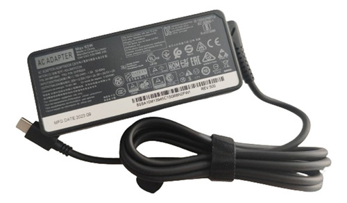 Cargador Portatil Lenovo Thinkpad Tipo C 65w