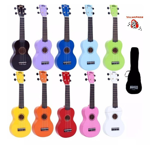 Ukelele Soprano Mahalo Mr1 Ukulele Uquelele Colores - Funda