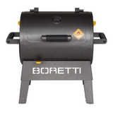 Parrilla Horno Ahumador Boretti Modelo Terzo Italia Color Negro