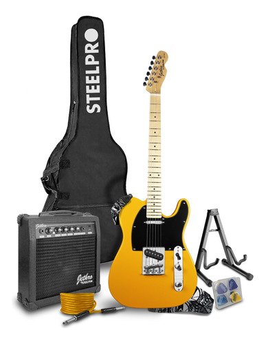 Paquete Guitarra Electrica Jethro Series By Steelpro Tcr