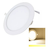 Plafón Led 18w Embutido Redondo 6500 - 3500 Luz