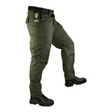 Pantalón Ripstop Táctico Comando Multi-bolsas Verde