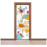 Adesivo Decorativo De Porta - Abstrato Infantil 01574