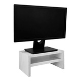 Suporte Para Monitor Base De Mesa Branco Madeira