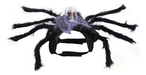 Simulação De Roupas Skull Halloween Black Spider Pet Spider