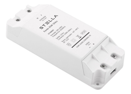 Fonte Profissional Para Fita Led 12v 25w Ip20 Stella Sth8891