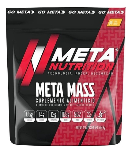 Proteina Meta Nutrition Meta Mass 12 Libras Ganador De Masa Sabor Galleta De Canela