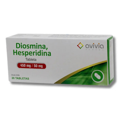 Diosmina, Hesperidina 450mg\u002F50mg 20 Tabletas Avivia | MercadoLibre