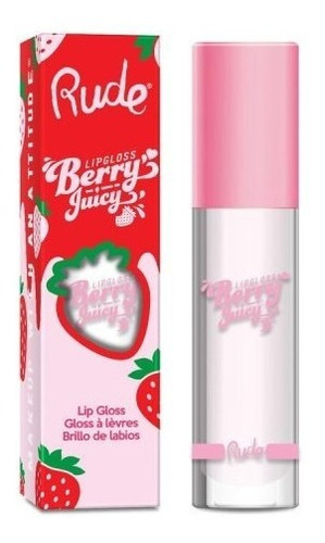 Labial Lip Gloss Brillos Berry Juicy Rude Cosmetics