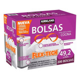 Bolsas Plástico Basura Cestos Cocina 200 Pz 49 Lt Envio