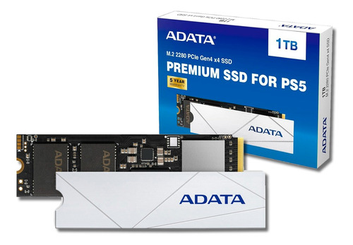 Ssd M.2 Nvme 1tb Adata Premium Pcie Gen4 M.2 2280 1000gb Velocidade Leitura Até 7400mb/s Gravação Até 5500mb/s Compatível Com Playstation 5