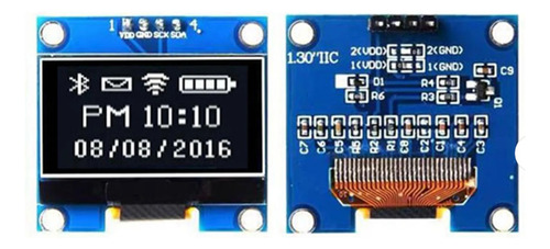 Oled Display Ldc 1,3 1.3  128×64 I2c Bajo Consumo Arduino