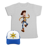 Camiseta Toy Story Niños Y Adultos Obsequio Gorra