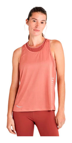 Musculosa Saucony Stopwatch Graphic Roj De Mujer