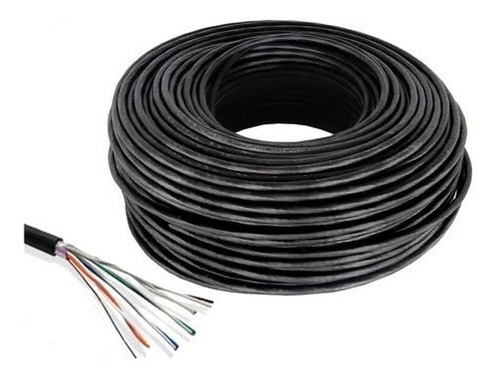 Cable Telefonico 3 Pares Exterior Negro Diam 50mm 6 Hilos 