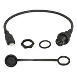 Usb Tipo C 2.0 Car Mount Dash Flush Cable De Extensión...