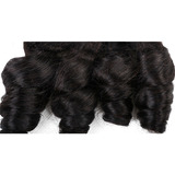 30 Cm Fummi Rizado 100% Cabello Humano 3 Paquetes Virgen Cab