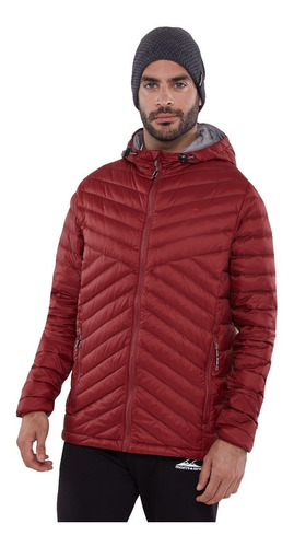 Campera Pluma Termica Hombre Montagne Neegan Con Capucha 