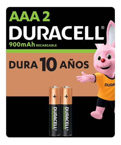 Pilas Recargables Duracell Rechargeable Aaa 900mah 2 Unidades