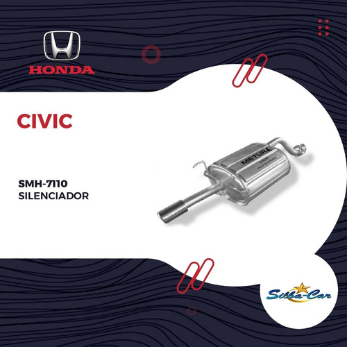 Silenciador Honda Civic Silbacar / Metur Foto 2