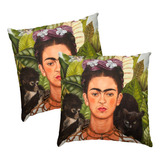 Autorretrato Frida Kahlo 2 Funda Cojin De Sala 