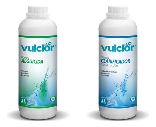 Kit Clarificador Y Alguicida X 1 L Vulcano