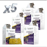 5 Pza Veneno  Mata Ratas Y Ratones Racumin Super 60gr Bayer