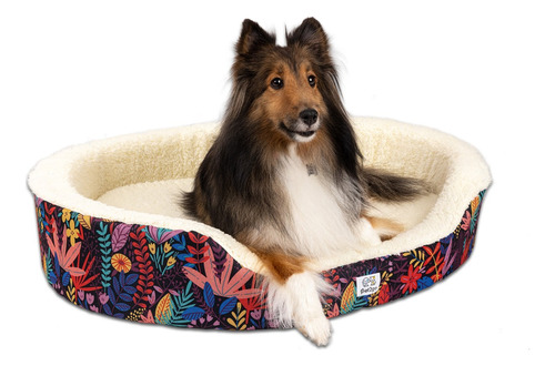 Cama Perro Mascota Pet2go® Doble Vista - Value Grande 75x60