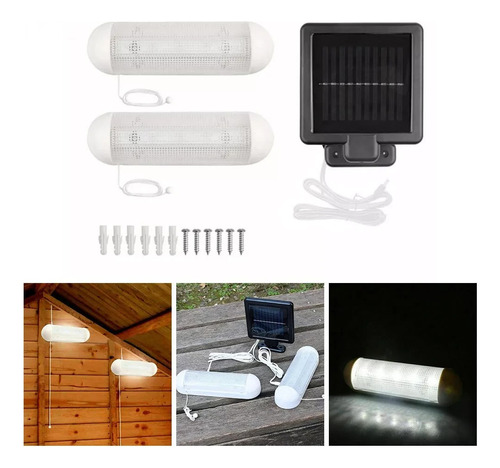 Lámpara Solar Led Colgante, Cobertizo Led Impermeable