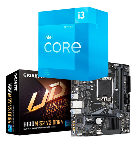 Kit Upgrade Intel 12ª Geração I3 12100f + H610m-s2  Ddr4