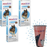 Combo Bravecto Antipulga Carrapato 3un Cães De 20a40kg