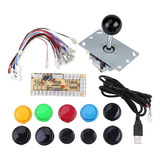 Zero Delay Arcade Jogo Diy Kits Peças 10 Botões + Joystick