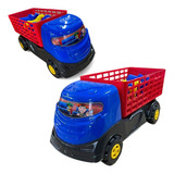Caminhão Infantil Boiadeiro Com Animais De Brinquedo 30cm