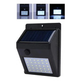 Pack 5 Foco De 30 Led Solar Con Sensor Movimiento Exterior