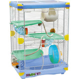 Jaula Casa Hamster Raton Rueda Bebedero 50x35x27cm 10196