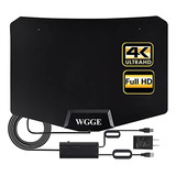 Wgge Antena De Tv Hd Amplificada De Largo Alcance 250 Millas