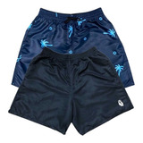 Kit 2 Shorts Plus Size Tactel Moda Praia Masculino G1 G2 G3