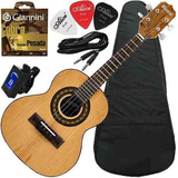 Kit Cavaco Eletroacústico Capa Palheta Cabo Rc09eln Rozini