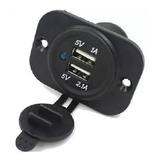 Toma Cargador Usb 12 V Doble Usb Moto,auto,nautica,4x4 