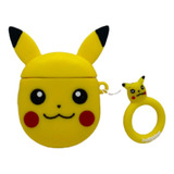 Fone Sem Fio Bluetooth + Case Capinha Pikachu Capa Removível