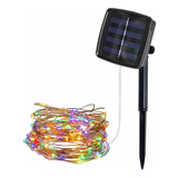 Z Luces Solares Decorativas 10m 100 Leds Fiesta Navidad X