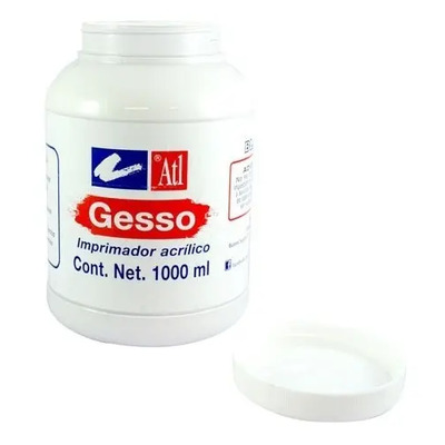 Gesso Imprimador Acrílico Blanco ATL Rodin 1000ml | Envío gratis