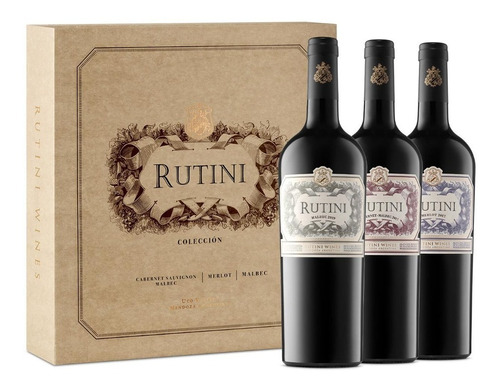 Caja De Vinos Coleccion Rutini Mix Iv - Regalo Empresarial 