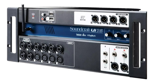 Mesa De Som Digital Soundcraft Ui-16 Usb - 16 Canais